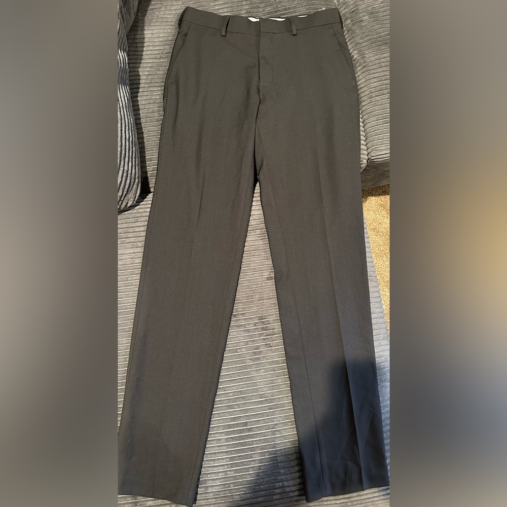 Haggar Slim Fit Dark Gray Dress Pants